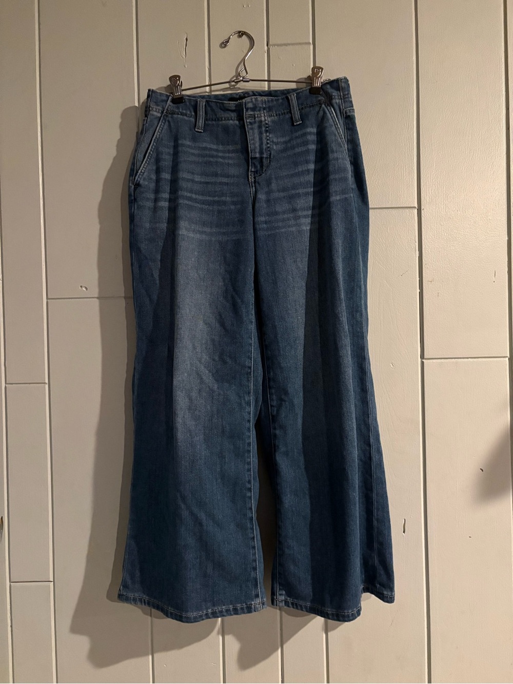 Liverpool Jeans Size 2/26 Petite Wide Leg Trouser Medium Wash Denim